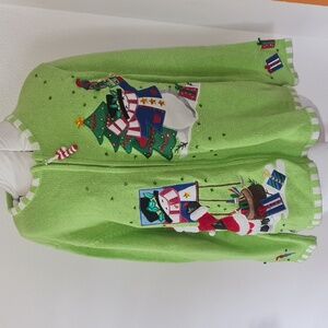 Christmas Sweater Beverly's Green 2X